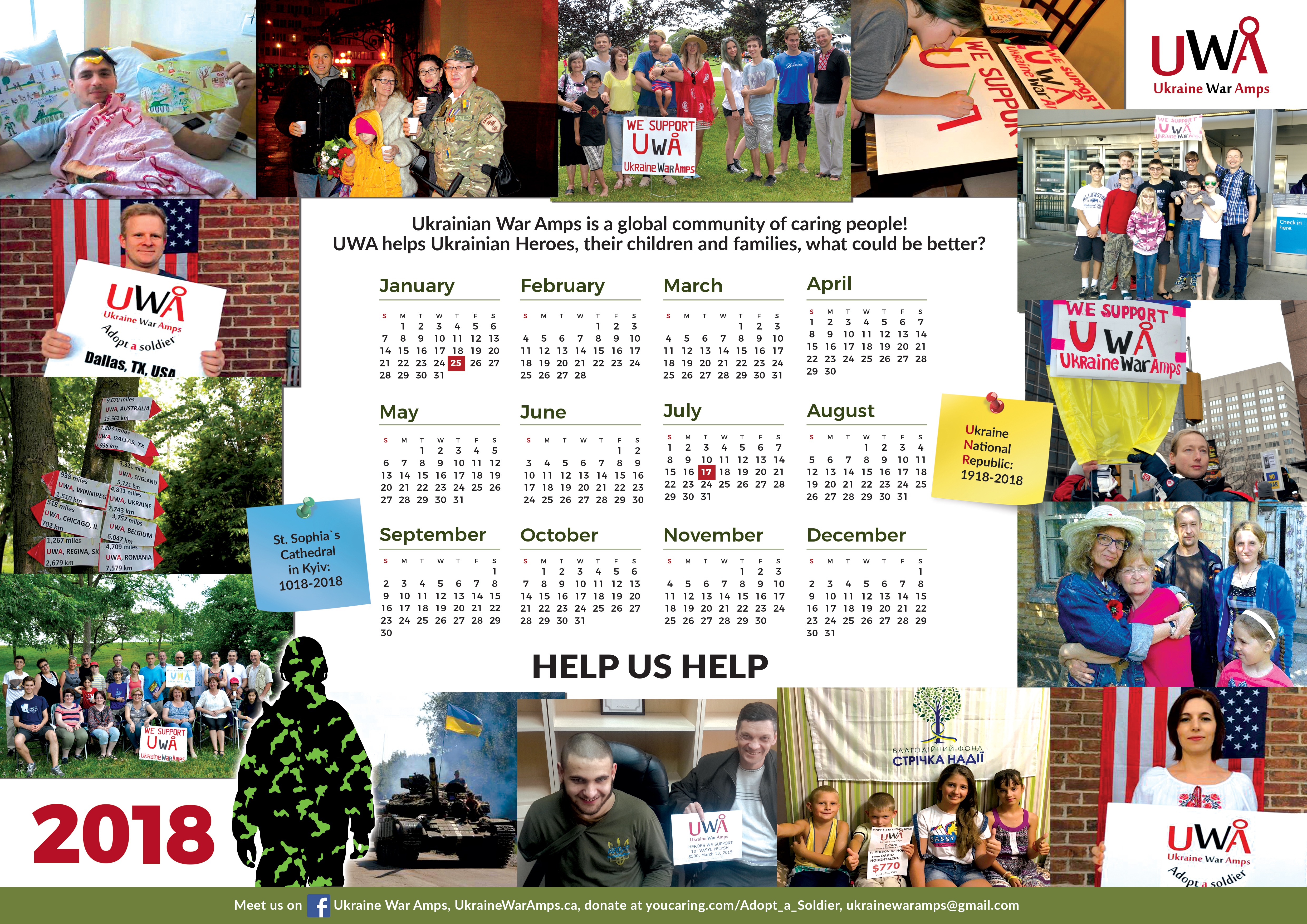 UWA2018 Calendar